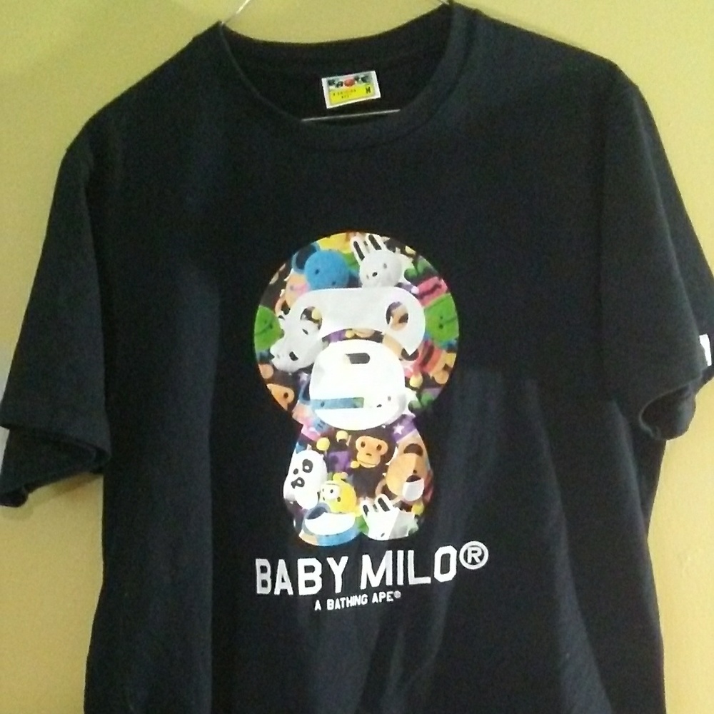 Authentic " baby Milo" bape short sleeve t shirt